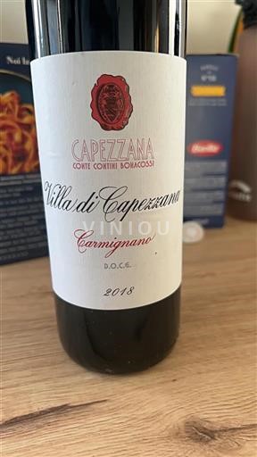 Tuscan Wines Carmignano Capezzana Villa di Capezzana 2018
