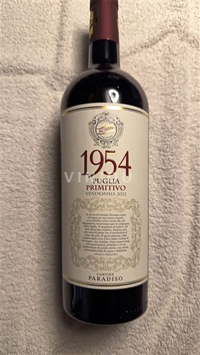 Puglia Not Specified Cantine Paradiso 1954 2022