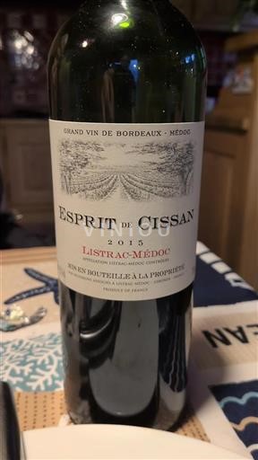 Burdeos Listrac-Médoc Cissac Esprit de Cissac 2015
