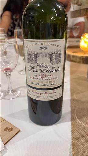 Burdeos Blaye-Côtes de Burdeos Château Les Alberts 2020