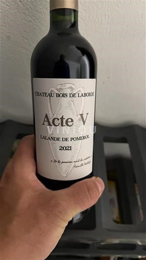 Burdeos Lalande-de-Pomerol Château Bois de Laborde Acte V 2021