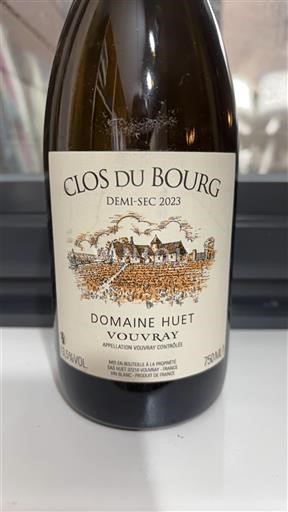 Dolina Loare Vuvré Domaine Huet Clos du Bourg 2023