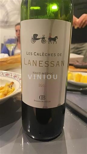 Bordeaux Haut-Médoc Lanessan Les Calèches de Lanessan 2016