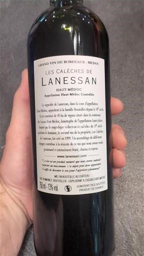 Bordeaux Haut-Médoc Lanessan Les Calèches de Lanessan 2016