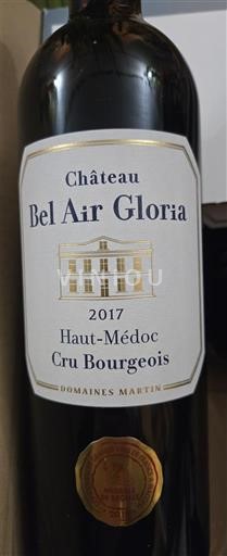 Bordeaux Haut-Médoc Cru Bourgeois Château Bel Air Gloria 2017
