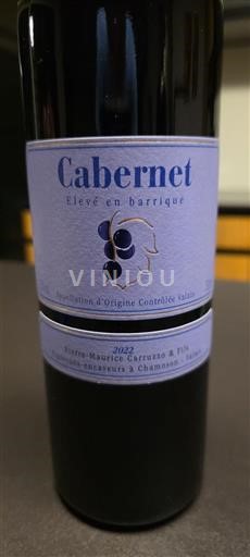 Wallis Niet gespecificeerd Pierre-Maurice Carruzzo & Fils Cabernet 2022