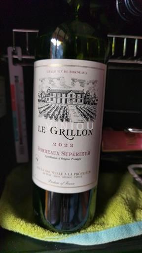 Bordeaux Bordeaux Supérieur Le Grillon 2022