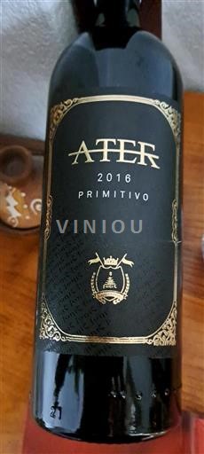 Apulien Ikke specificeret ATER Primitivo 2016
