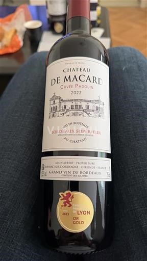 Bordeaux Bordeaux superiore Château Macard Padouin 2022