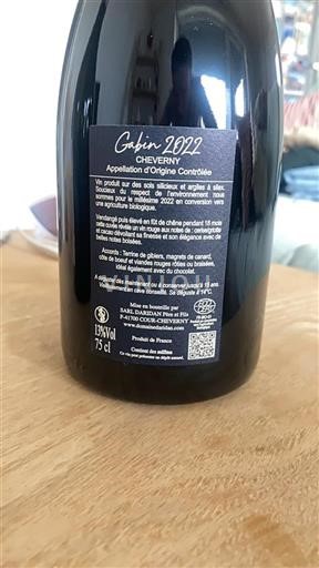 Loiren laakso Cheverny Domaine Dardain Gabin 2022