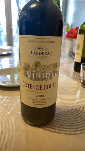 Bordeaux Côtes-de-bourg Chevalier de Landerac 2023