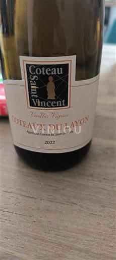 Loire Valley Coteaux-du-Layon Coteau Saint Vincent Vieilles Vignes 2022
