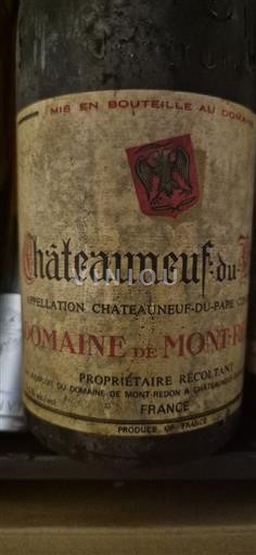 Rhônedalen Châteauneuf-du-Pape Château Mont-Redon 1982