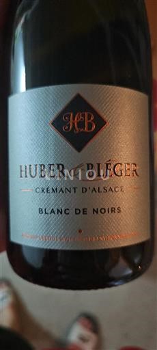 Alsace Crémant d'Alsace Grand Cru Huber & Bléger Blanc de Noirs Icke årgångsbetecknad
