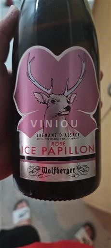 Alsace Crémant d'Alsace Wolfberger Ice Papillon Icke årgångsbetecknad