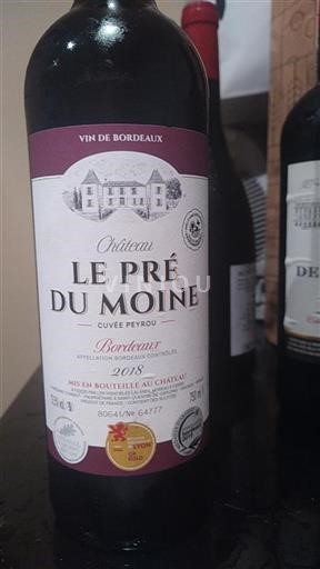 Burdeos Bordeaux Château Le Pré du Moine Peyrou 2018