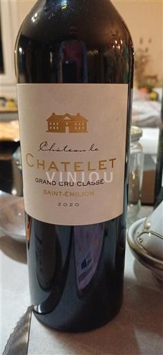 Bordeaux Saint-Émilion Grand Cru Le Chatelet 2020