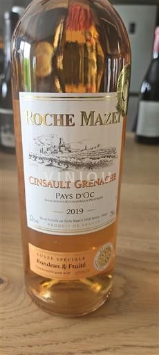 Languedoc-Roussillon Pays d'Oc Roche Mazet Cinsault Grenache 2019