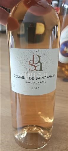 Bordeaux Bordeaux rosato Domaine Saint Amand 2020