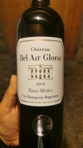 Bordeaux Haut-Médoc Cru Bourgeois Château Bel Air Gloria 2019