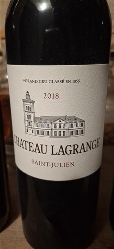 Bordeaux Saint-Julien Grand Cru Château Lagrange 2018