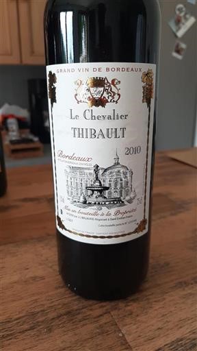 Bordeaux Le Chevalier Thibault 2010