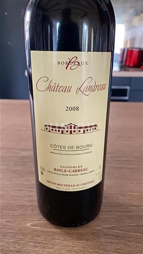 Bordeaux Côtes-de-bourg Château Landreau 2008