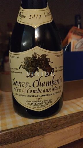 Burgundsko Gevrey-Chambertin Premier Cru Philippe Leclerc La Combe aux moines 2011