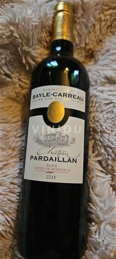 Bordeaux Blaye-côtes-de-bordeaux Château Pardaillan 2015