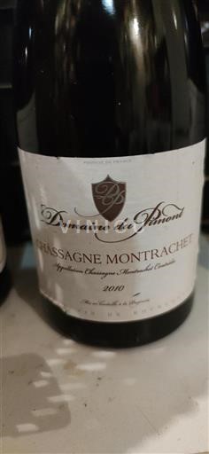 Bourgogne Chassagne-Montrachet Domaine Pimont 2010