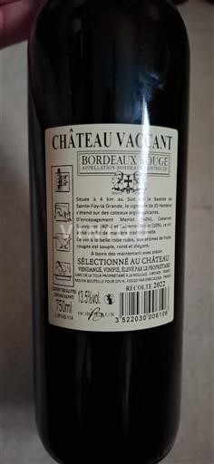 Bordeaux Château Vacant 2022
