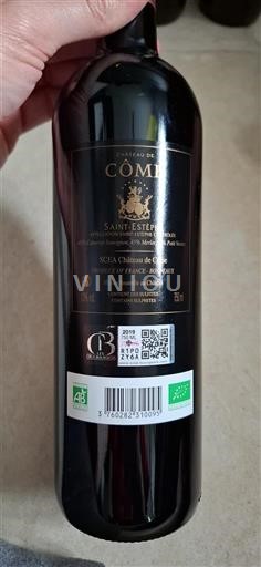 Burdeos Saint-Estèphe Cru Bourgeois Château Côme 2019