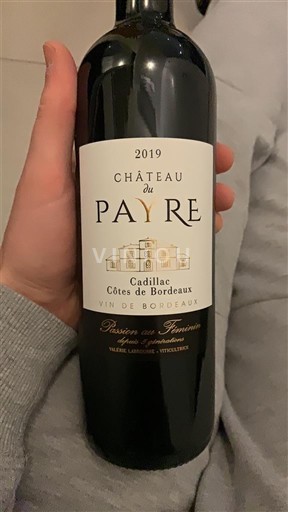 Bordeaux Cadillac-côtes-de-bordeaux Château Payre 2019