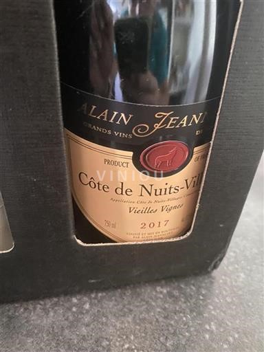 Bourgogne Côte de Nuits-Villages Alain Jeanniard Vieilles Vignes 2017