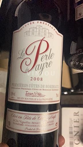 Bordeaux Những sườn đầu tiên của Bordeaux Vignobles Arnaud & Marcuzzi Prestige 2008
