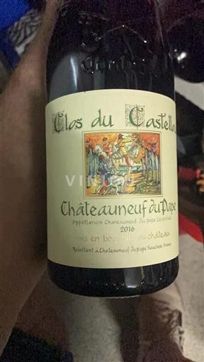 Rhônedalen Châteauneuf-du-Pape Clos du Castellet 2016