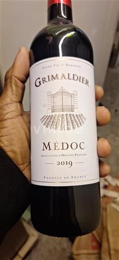 Bordeaux Médoc Grimaldier 2019