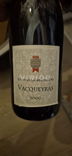 Valle del Ródano Vacqueyras Domaine La Bruissière 2009