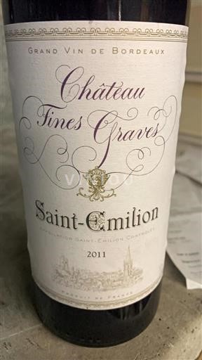 Bordéus Saint-Émilion Château Fines Graves 2011
