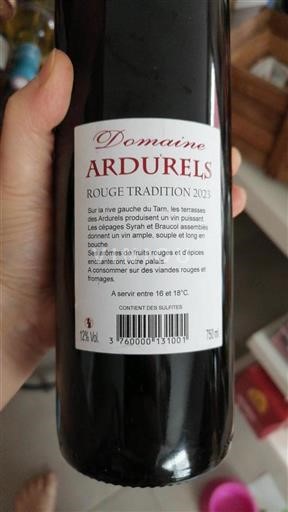 Sudoeste No especificado Domaine Arduel Rouge Tradition 2023