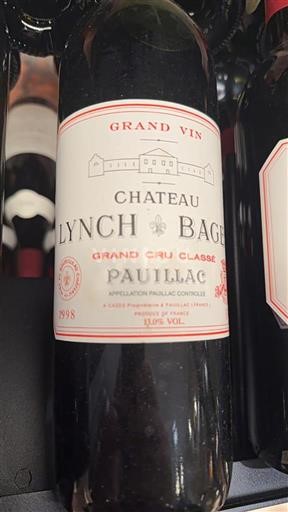 Bordeaux Pauillac Grand Cru Château Lynch-Bages 1998