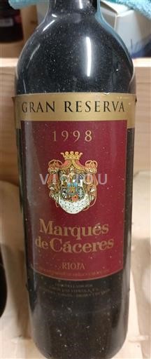 La Rioja Rioja Marqués de Cáceres Gran Reserva 1998