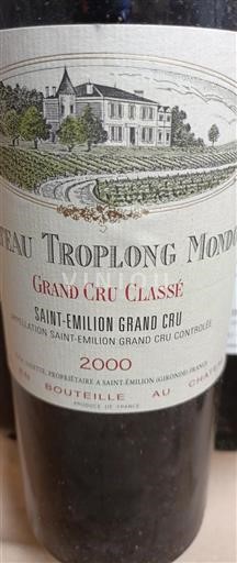 Bordeaux Saint-Émilion Grand Cru Grand Cru Château Troplong Mondot 2000