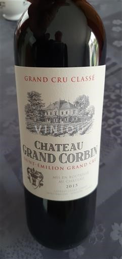 Bordeaux Saint-Émilion Grand Cru Grand Cru Classé Château Grand Corbin 2015
