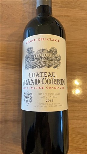 Bordeaux Saint-Émilion Grand Cru Grand Cru Classé Château Grand Corbin 2015