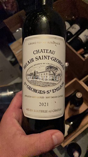 Bordeaux Saint-Georges-Saint-Émilion Chateau Belair Saint-Georges Réserve du Château 2021