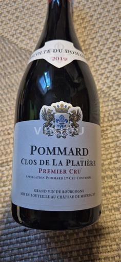 Bourgondië Pommard Premier Cru Château Meursault Clos de La Plâtière 2019