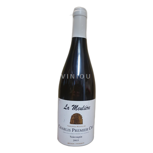 Bourgogne Chablis premier cru La Meulière Vaucoupin 2015
