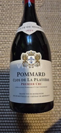 Bourgondië Pommard Premier Cru Château Meursault Clos de La Plâtière 2019