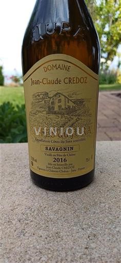 Jura Côtes du Jura Domaine Jean-Claude Credoz Savagnin 2016